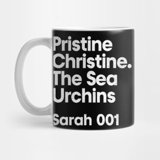 Sarah 001 - Pristine Christine - Minimalist Fan Design Mug